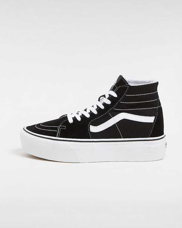 Black Women Vans Sk8-Hi Tapered Platform Shoes Canada | VN7209431