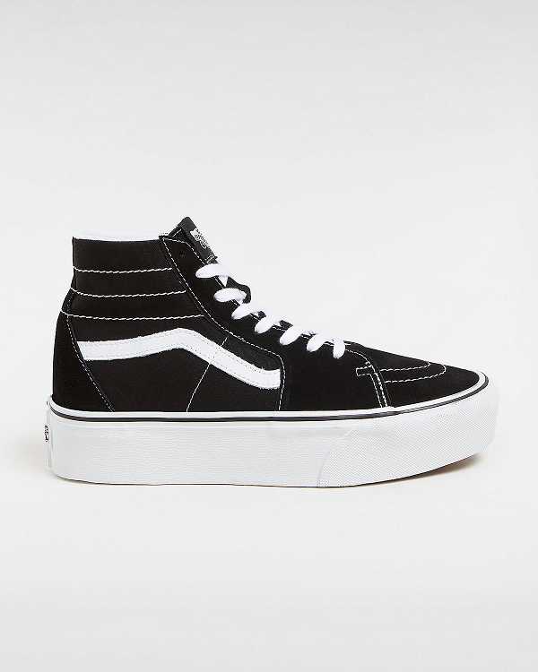 Black Women Vans Sk8-Hi Tapered Platform Shoes Canada | VN7209431