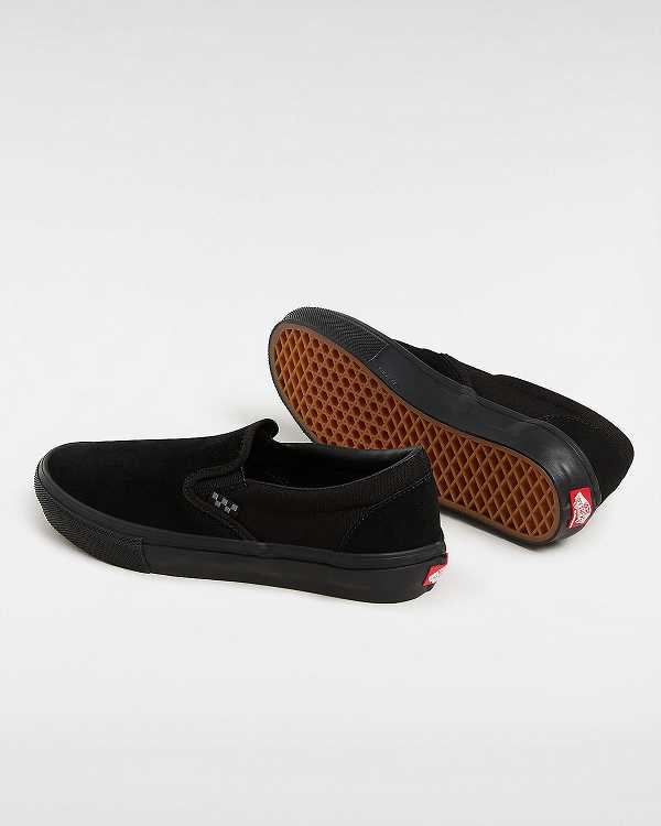 Black Women Vans Skate Slip On Shoes Canada | VN7896431