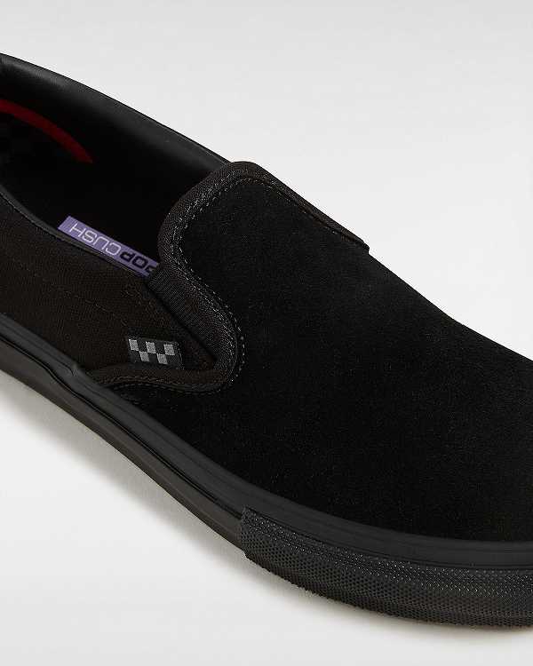 Black Women Vans Skate Slip On Shoes Canada | VN7896431