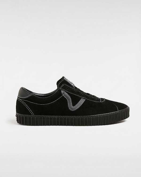 Black Women Vans Sport Low Creeper Suede Sneakers Canada | VN2490561