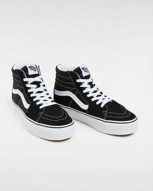 Black Women Vans Suede Sk8-Hi Platform 2.0 Sneakers Canada | VN7358642