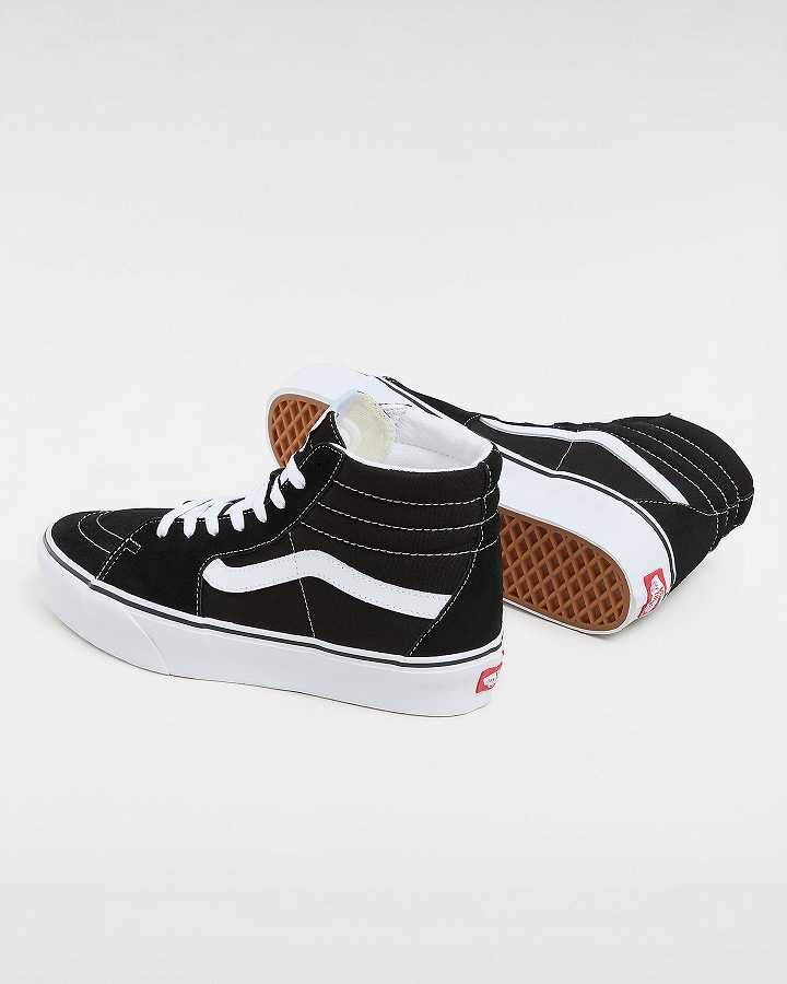 Black Women Vans Suede Sk8-Hi Platform 2.0 Sneakers Canada | VN7358642