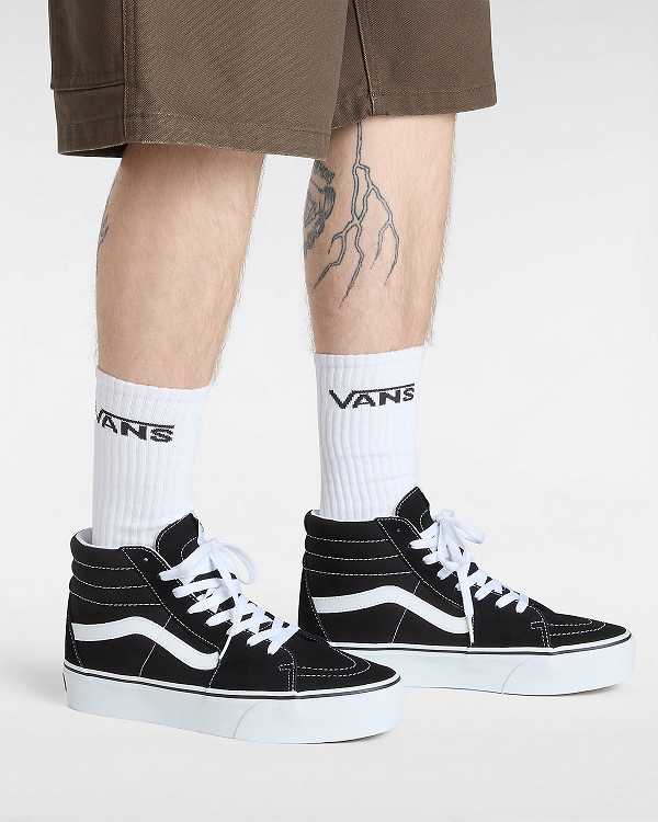 Black Women Vans Suede Sk8-Hi Platform 2.0 Sneakers Canada | VN7358642
