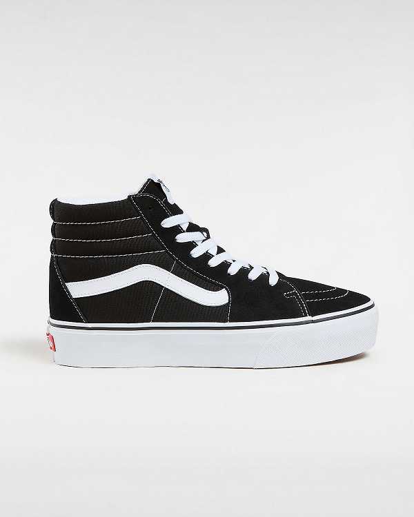 Black Women Vans Suede Sk8-Hi Platform 2.0 Sneakers Canada | VN7358642