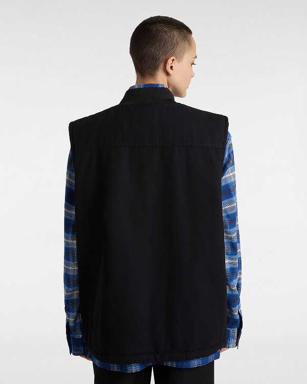Black Women Vans Talbot Reversible Vest Canada | VN5026713