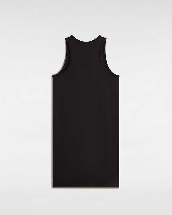 Black Women Vans Varsity Tank Dress Canada | VN6489753