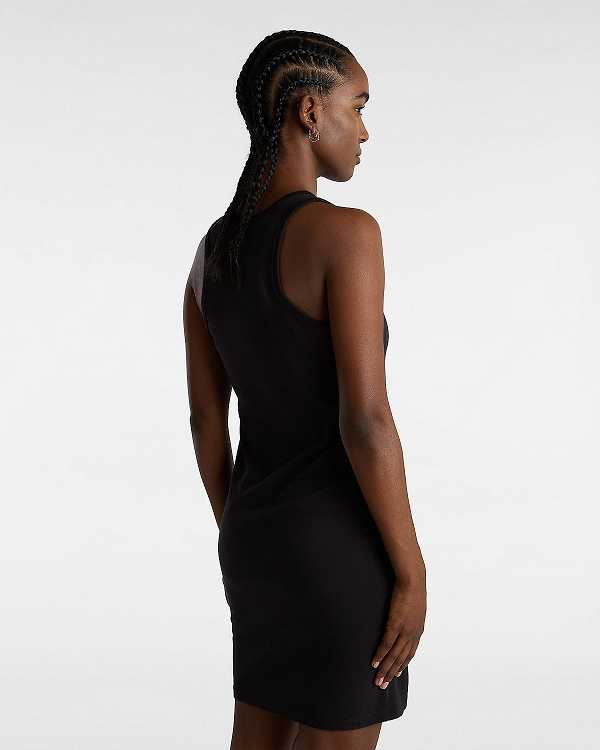 Black Women Vans Varsity Tank Dress Canada | VN6489753