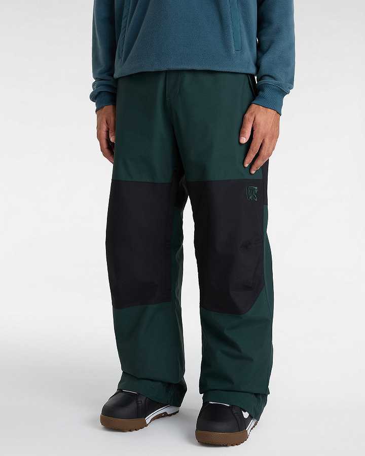 Black / Green Men Vans MTE Hellbound Pants Canada | VN3596217