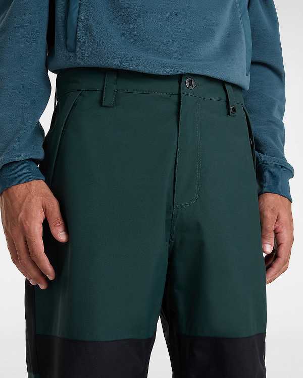 Black / Green Men Vans MTE Hellbound Pants Canada | VN3596217