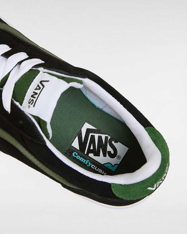 Black / Green Women Vans Cruze Too ComfyCush Sneakers Canada | VN6417258