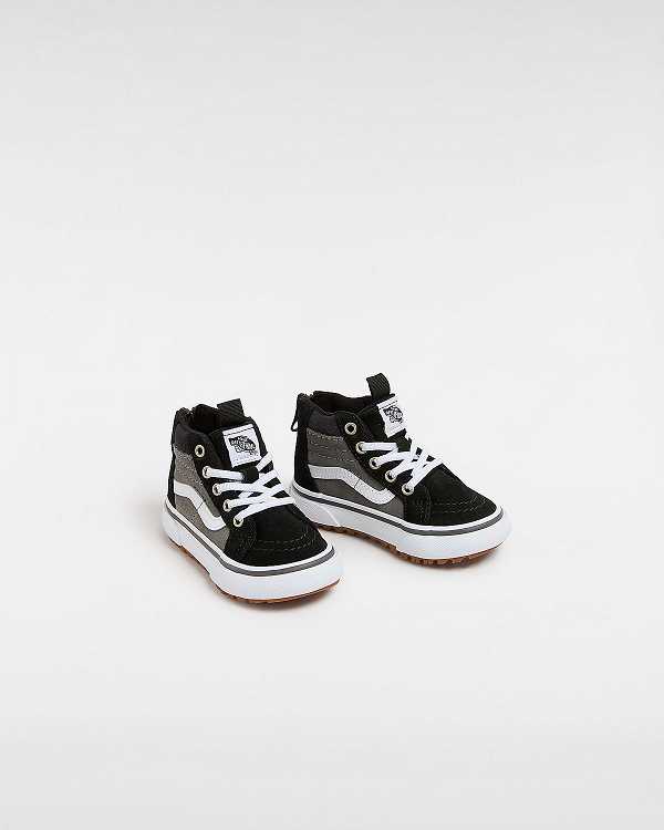Black / Grey Kids' Vans MTE Sk8-Hi Zip (1-4 Years) Sneakers Canada | VN0634289