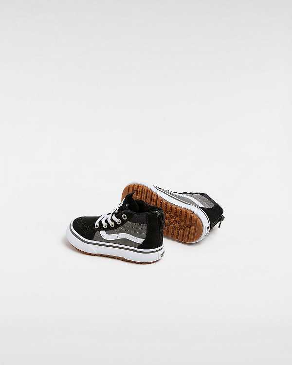 Black / Grey Kids' Vans MTE Sk8-Hi Zip (1-4 Years) Sneakers Canada | VN0634289