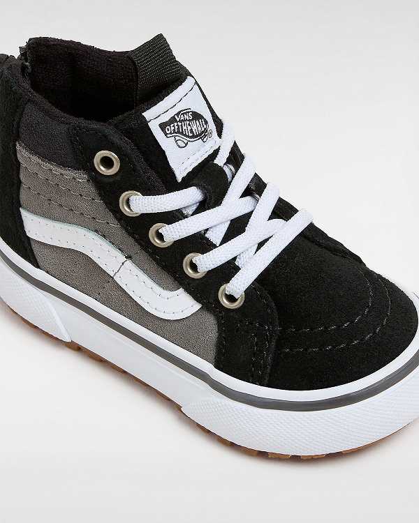 Black / Grey Kids' Vans MTE Sk8-Hi Zip (1-4 Years) Sneakers Canada | VN0634289