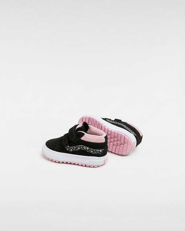 Black / Pink Kids' Vans MTE Sk8-Mid Reissue Hook and Loop (1-4 Years) Sneakers Canada | VN8123065