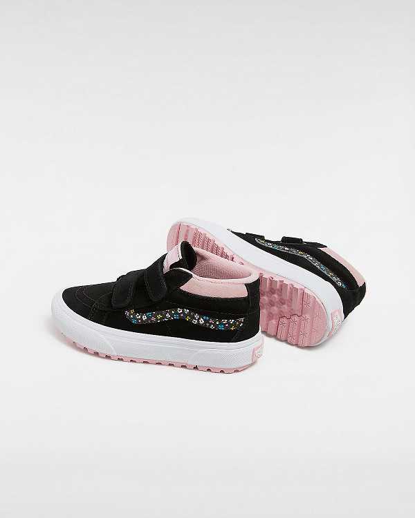 Black / Pink Kids' Vans MTE Sk8-Mid Reissue Hook and Loop (4-8 years) Sneakers Canada | VN3207985