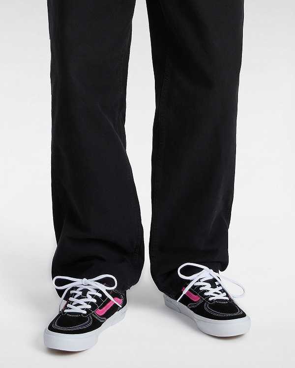 Black / Pink Men Vans Rowley Skate Shoes Canada | VN9627431