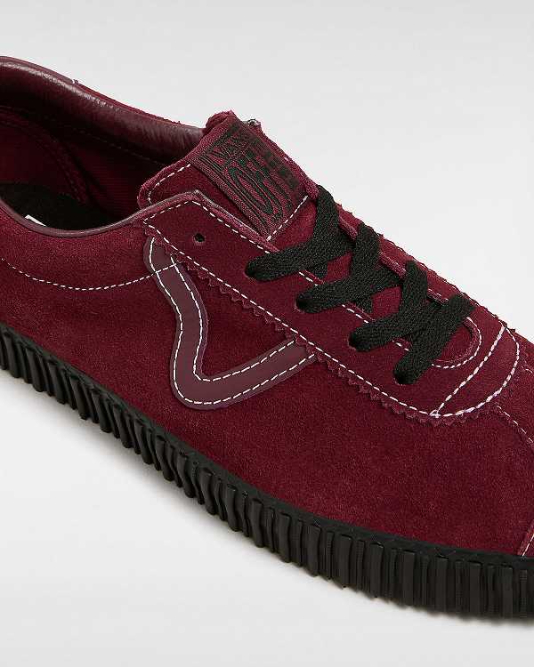 Black / Red Men Vans Sport Low Creeper Suede Sneakers Canada | VN7264390