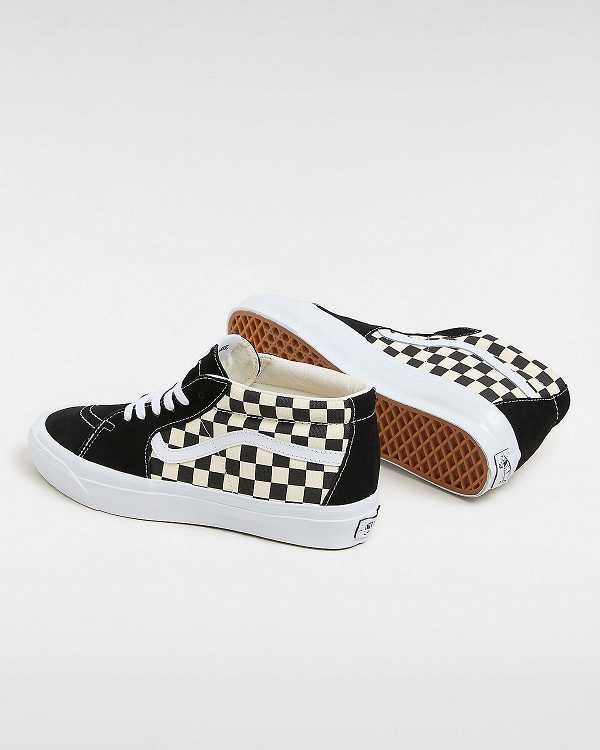 Black / White Men Vans Premium Sk8-Mid 83 Sneakers Canada | VN7340159