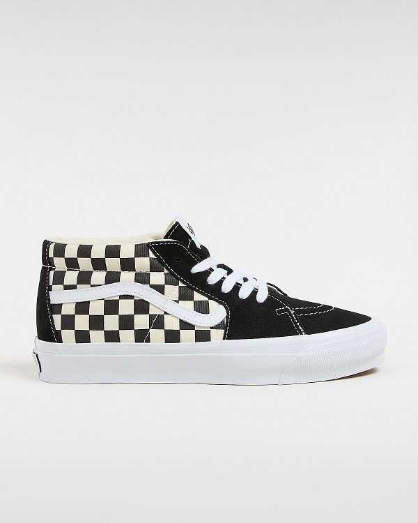 Black / White Men Vans Premium Sk8-Mid 83 Sneakers Canada | VN7340159