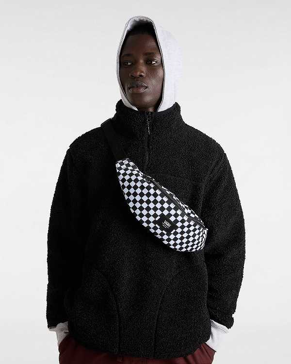 Black / White Unisex Vans Mini Ward Crossbody Bag Canada | VN7603214
