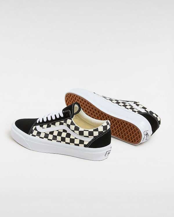 Black / White Women Vans Premium Old Skool 36 Skate Shoes Canada | VN8294751