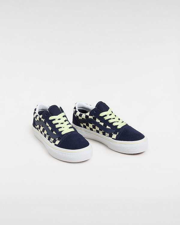 Blue Kids' Vans Old Skool (4-8 Years) Sneakers Canada | VN5760829