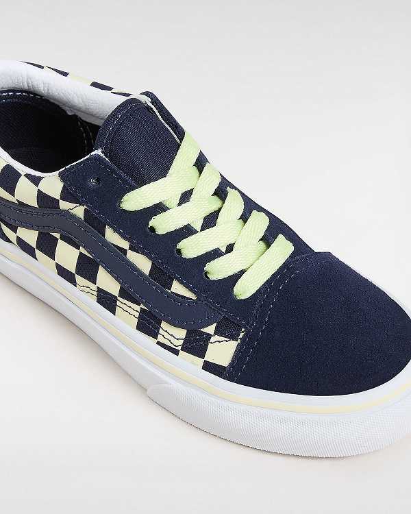 Blue Kids' Vans Old Skool (4-8 Years) Sneakers Canada | VN5760829
