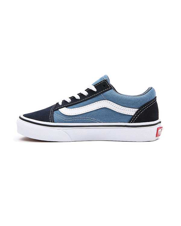 Blue Kids' Vans Old Skool (4-8 Years) Sneakers Canada | VN7986510