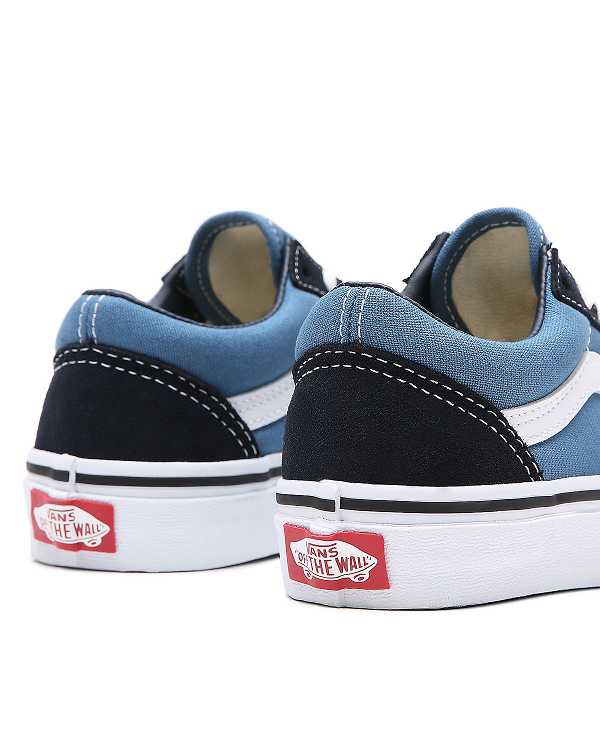 Blue Kids' Vans Old Skool (4-8 Years) Sneakers Canada | VN7986510