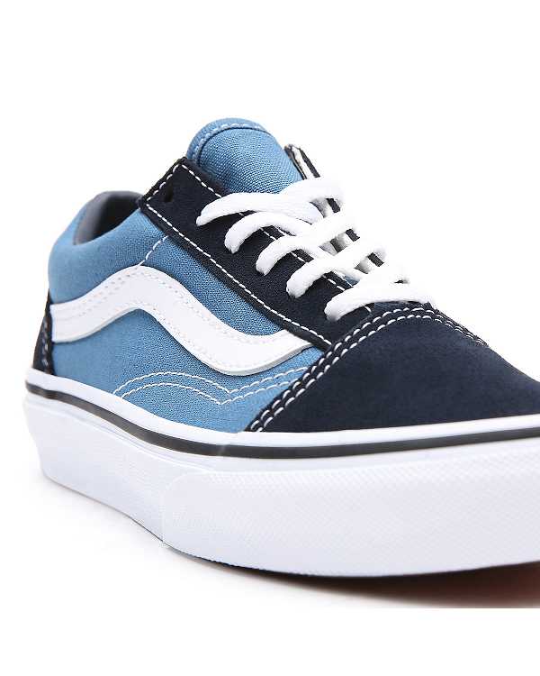Blue Kids' Vans Old Skool (4-8 Years) Sneakers Canada | VN7986510