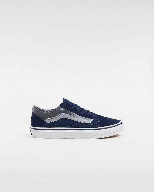 Blue Kids\' Vans Old Skool (8-14 Years) Sneakers Canada | VN2175840