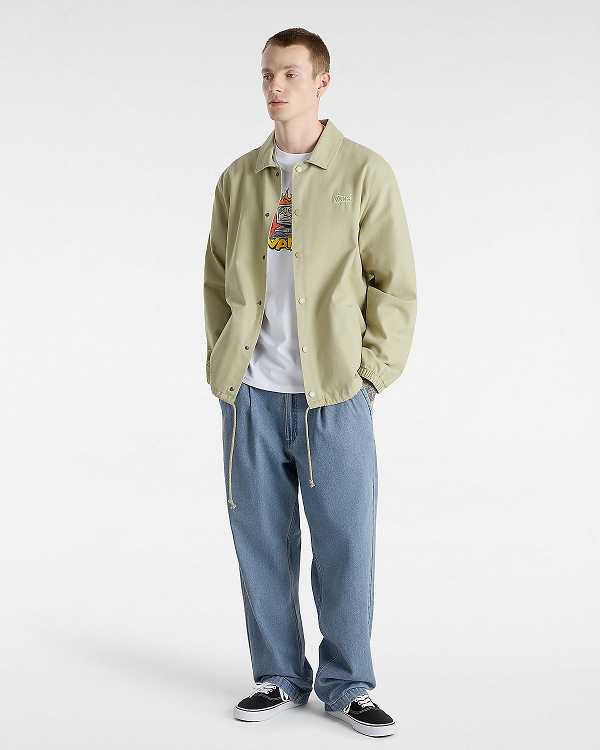 Blue Men Vans Authentic Chino Loose Tapered Pleated Pants Canada | VN3481069