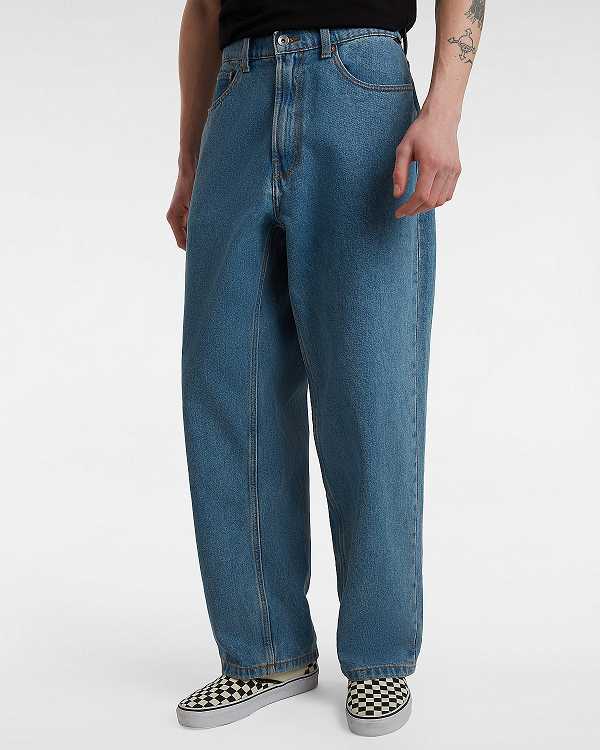 Blue Men Vans Check-5 Baggy Pants Canada | VN9307651
