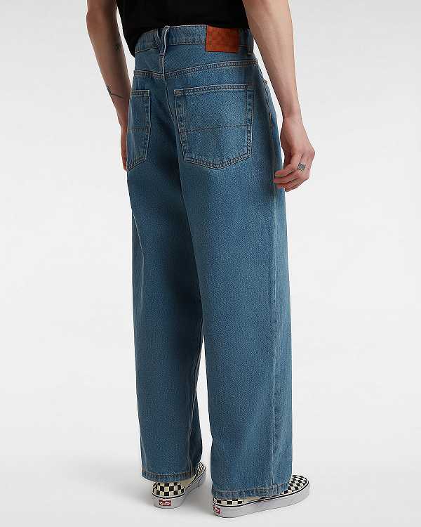Blue Men Vans Check-5 Baggy Pants Canada | VN9307651