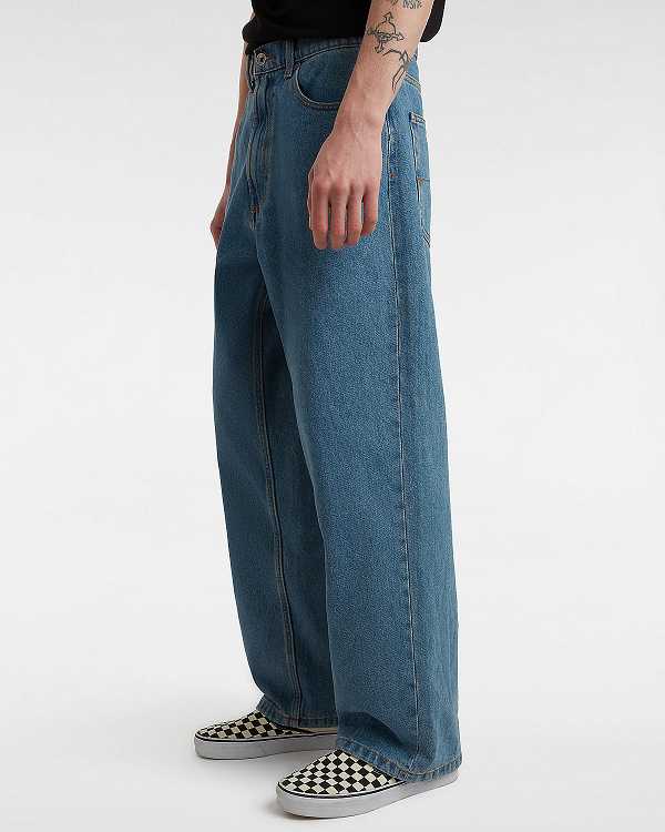 Blue Men Vans Check-5 Baggy Pants Canada | VN9307651