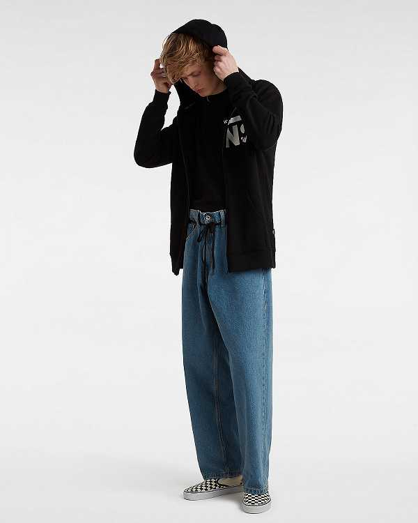 Blue Men Vans Check-5 Baggy Pants Canada | VN9307651
