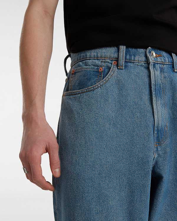 Blue Men Vans Check-5 Baggy Pants Canada | VN9307651