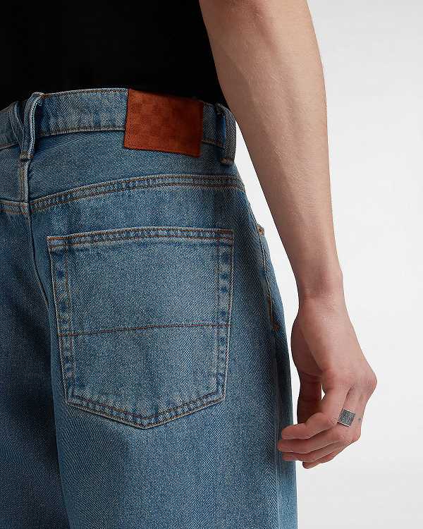 Blue Men Vans Check-5 Baggy Pants Canada | VN9307651