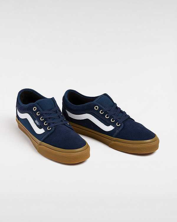 Blue Men Vans Chukka Low Sidestripe Skate Shoes Canada | VN6350217
