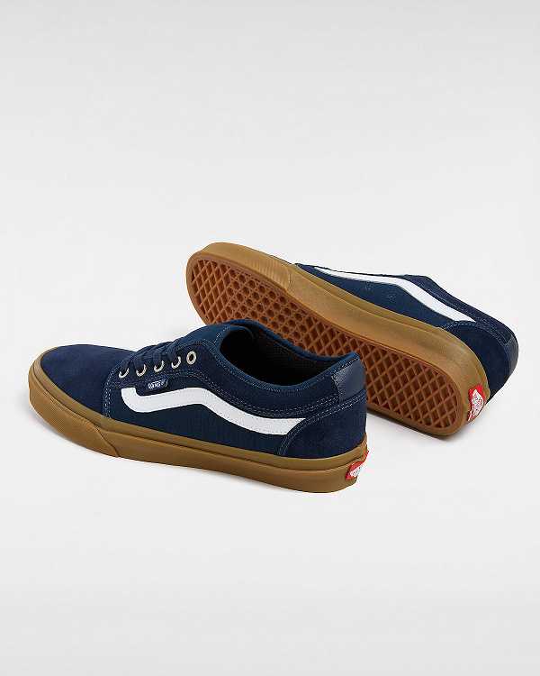 Blue Men Vans Chukka Low Sidestripe Skate Shoes Canada | VN6350217