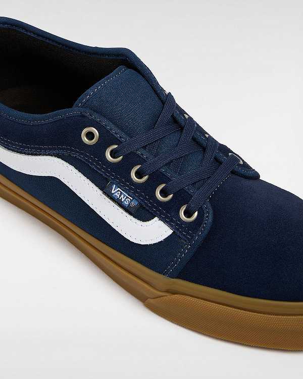 Blue Men Vans Chukka Low Sidestripe Skate Shoes Canada | VN6350217