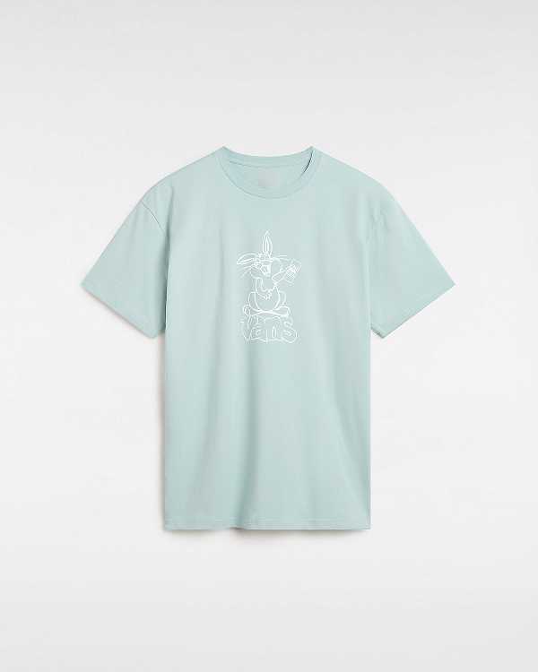 Blue Men Vans Crazy Eddy T Shirts Canada | VN3207681