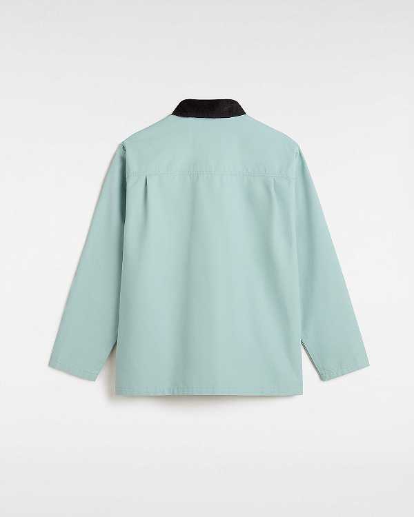 Blue Men Vans Drill Chore Coat Canada | VN1485079