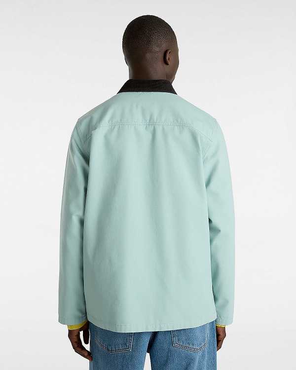 Blue Men Vans Drill Chore Coat Canada | VN1485079
