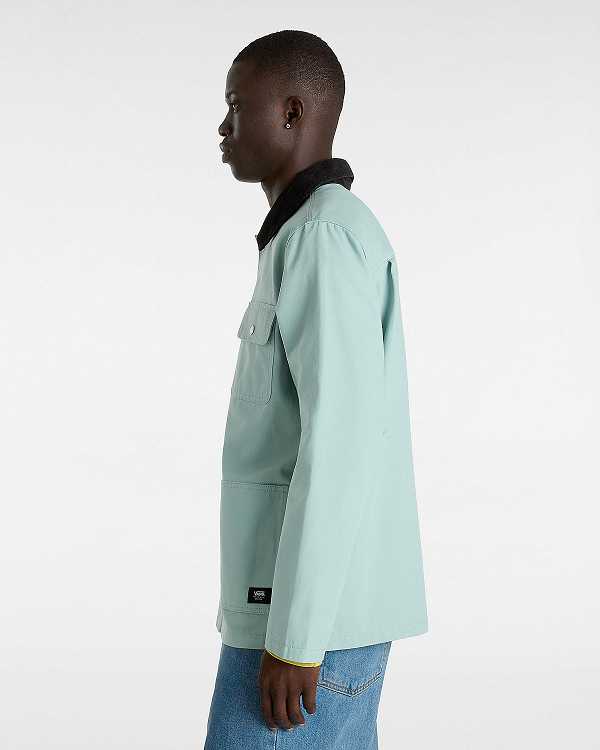 Blue Men Vans Drill Chore Coat Canada | VN1485079