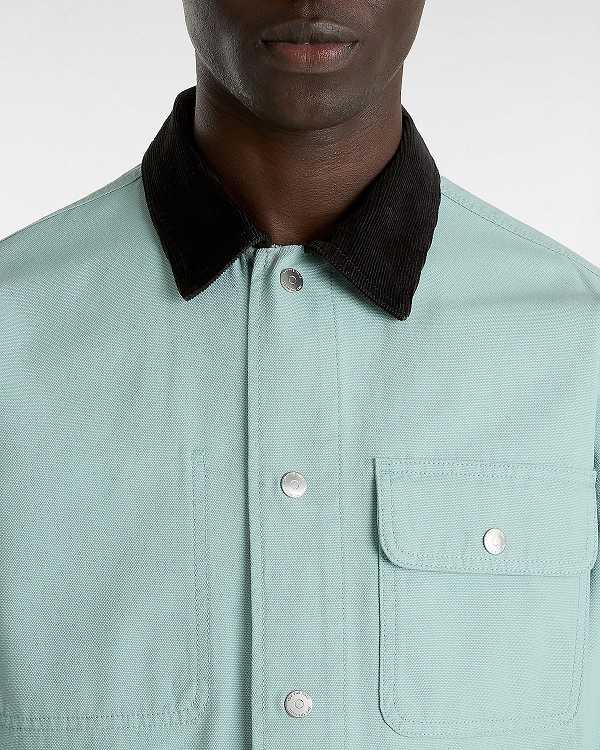 Blue Men Vans Drill Chore Coat Canada | VN1485079