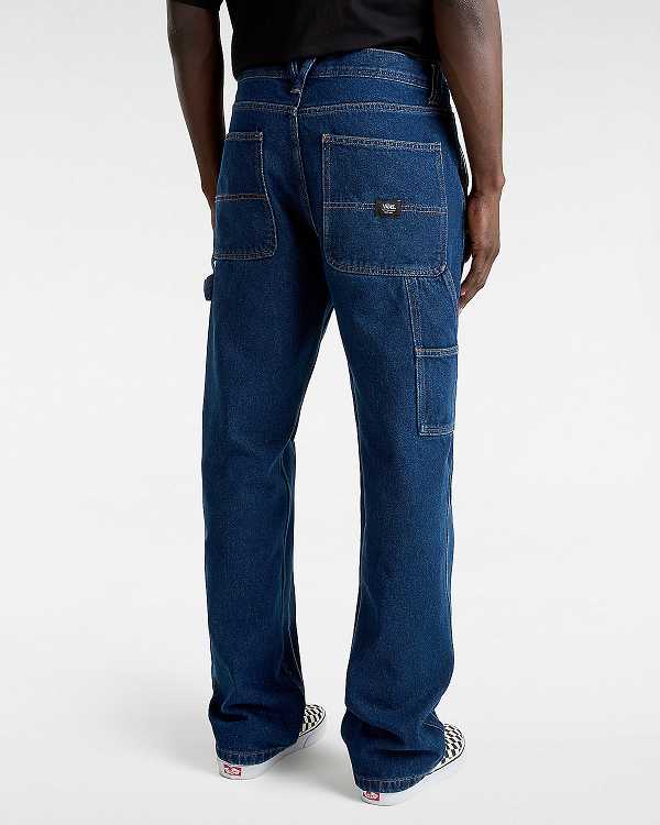 Blue Men Vans Drill Chore Relaxed Carpenter Pants Canada | VN4195328