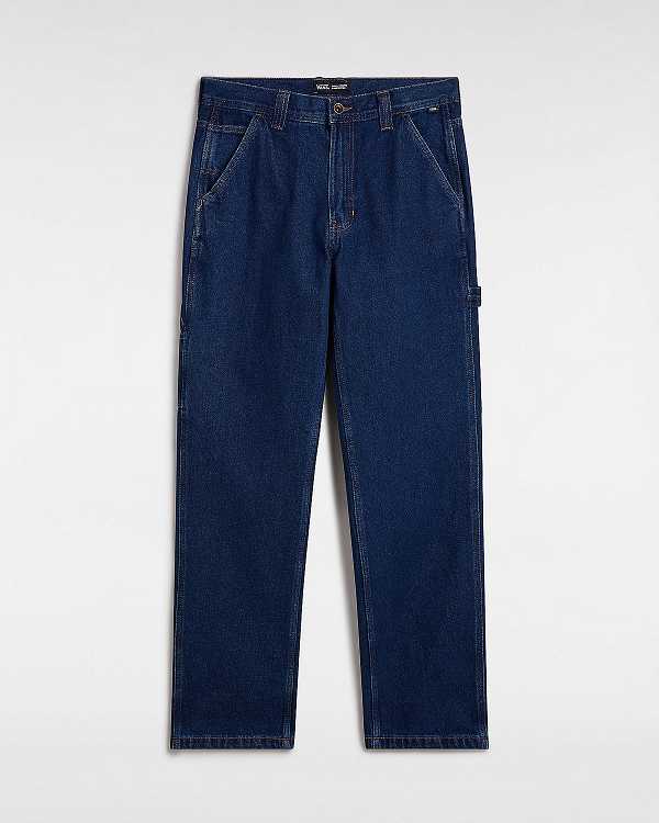 Blue Men Vans Drill Chore Relaxed Carpenter Pants Canada | VN4195328