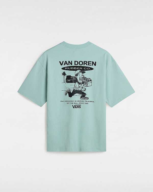 Blue Men Vans Fun GFX Loose T Shirts Canada | VN6983572